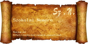 Szokolai Nemere névjegykártya